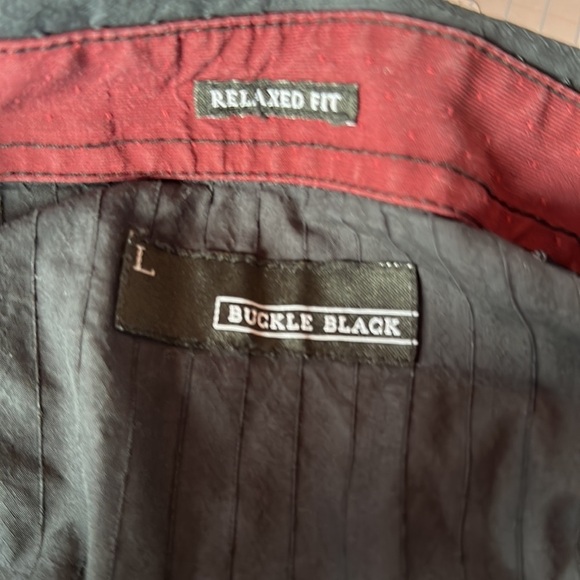 Buckle Black Men's Casual Button Down Shirt Size Large Long Sleeve - Picture 3 of 4